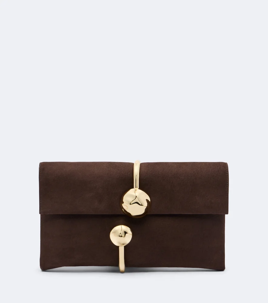 Amaya leather clutch