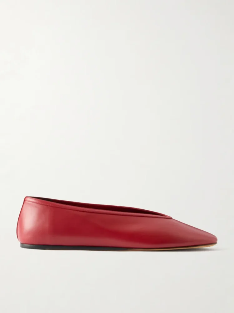 Luna leather ballet flats