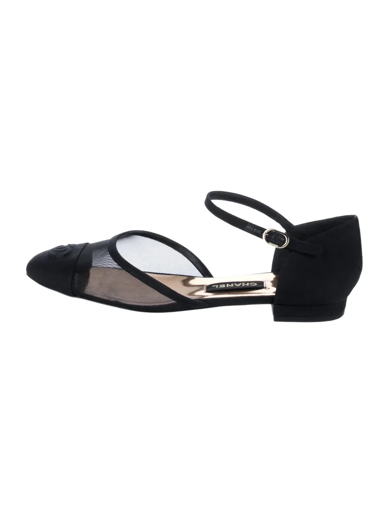 Pre-Owned 2021 Interlocking CC Logo Flats