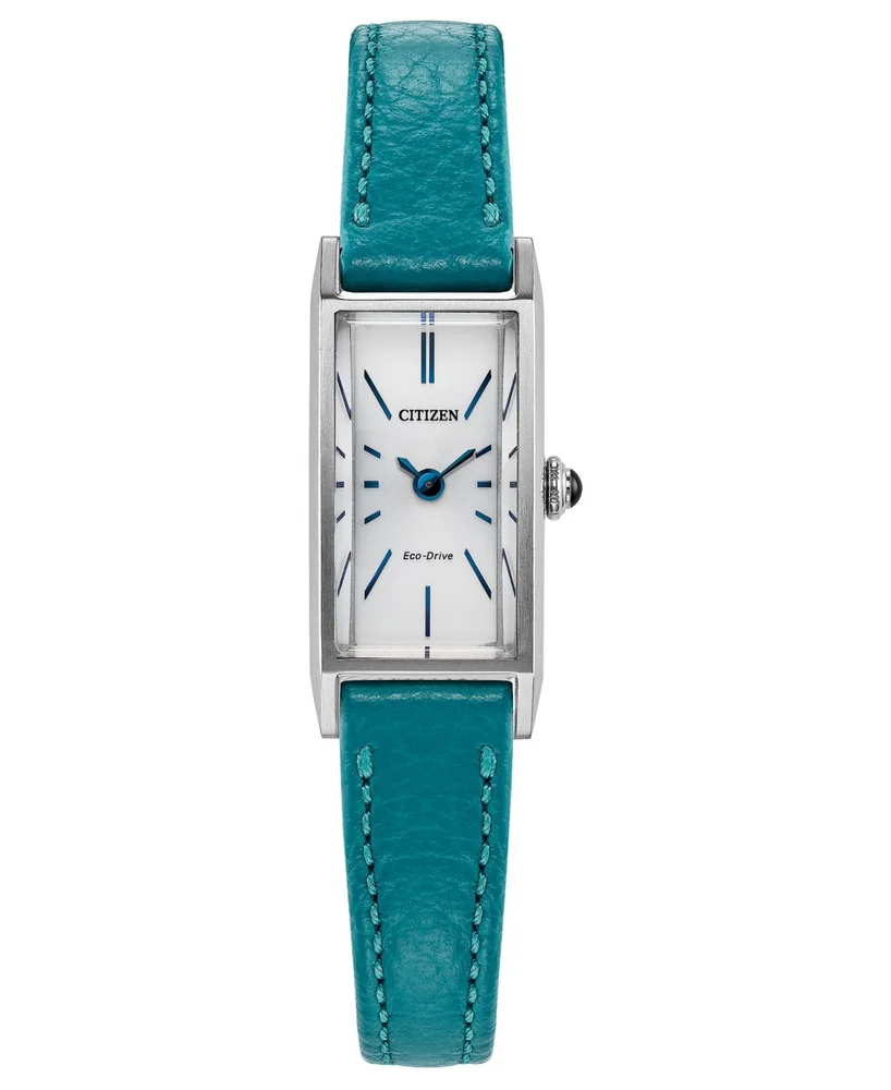 Fio Turquoise Leather Strap Watch, 14.3mm