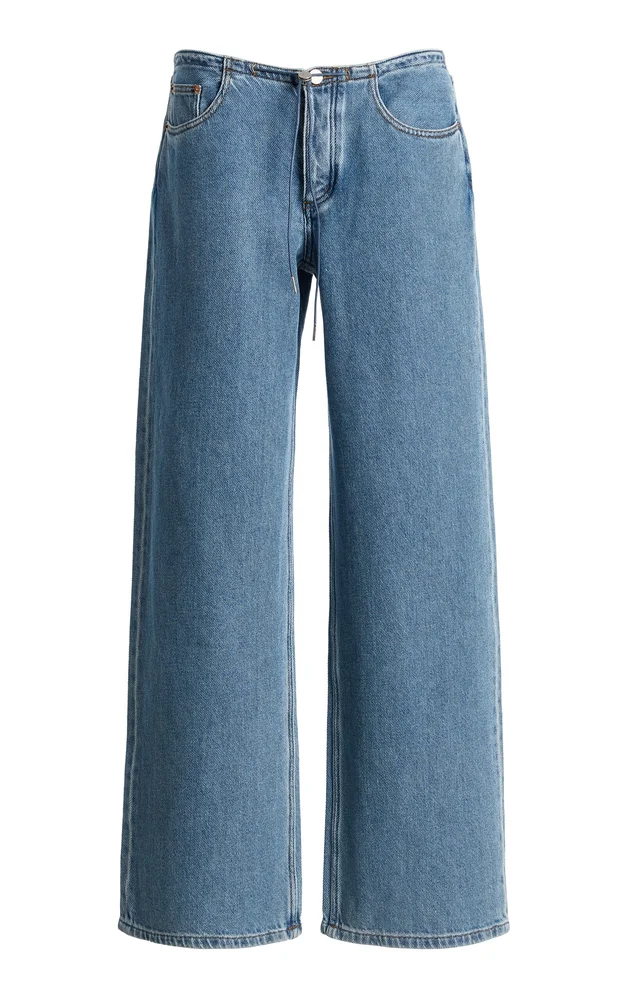 Cool Rigid Low-Rise Wide-Leg Jeans