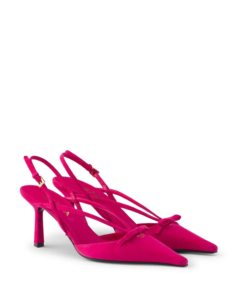 Suede Slingback Pumps