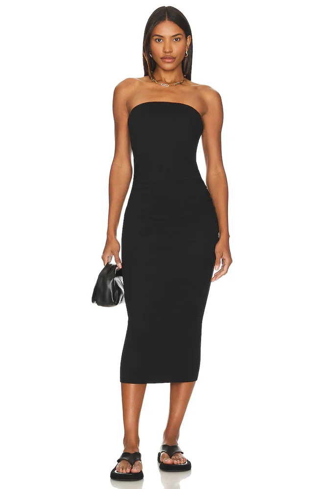 Rosella Strapless Midi Dress