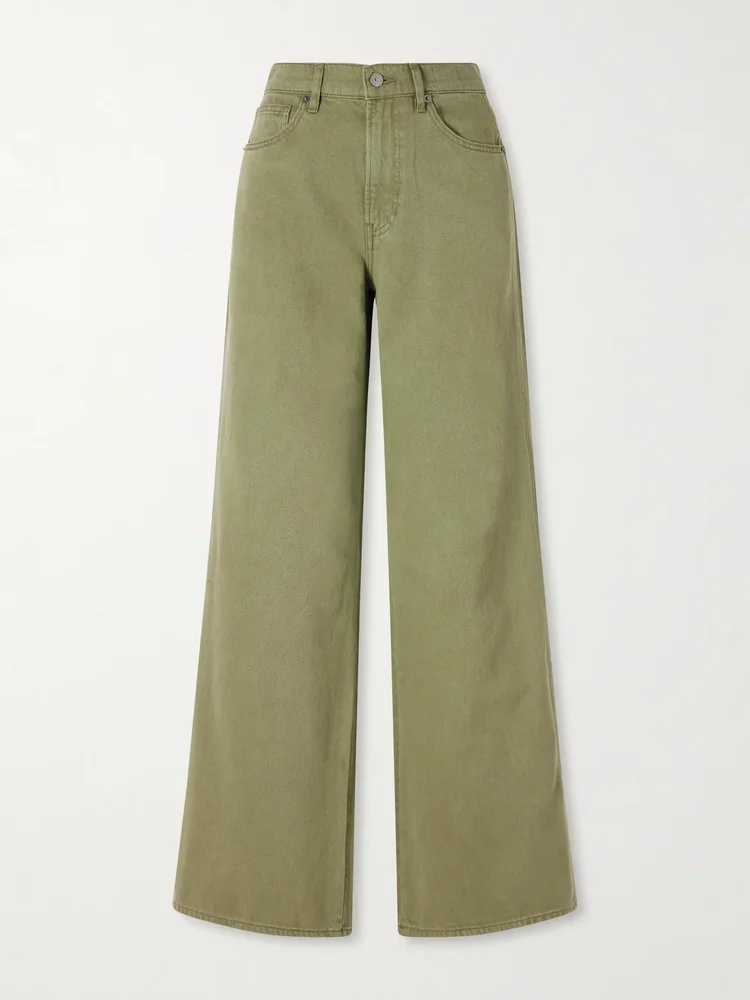 Kasey mid-rise wide-leg jeans