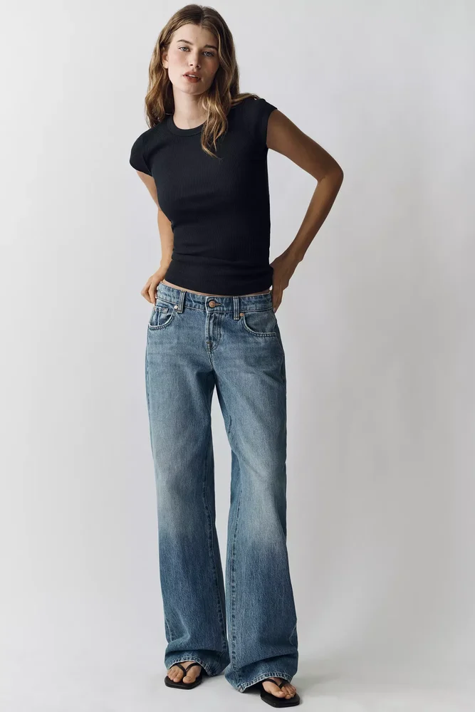 Low-Rise Straight-Leg Jeans