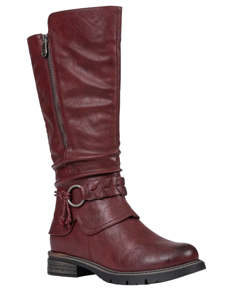 Auburn Slouchy Knee High Boots