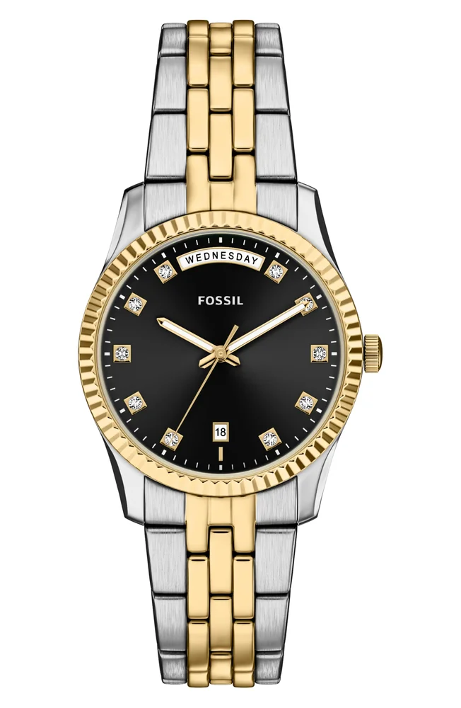Scarlette Crystal Marker Bracelet Watch, 34mm