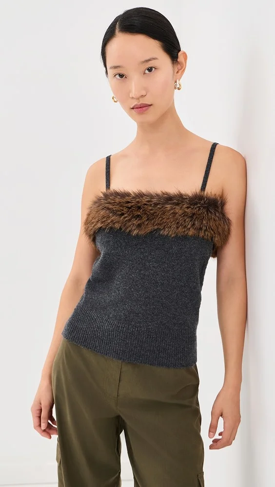 Faux Fur Lined Tank Top