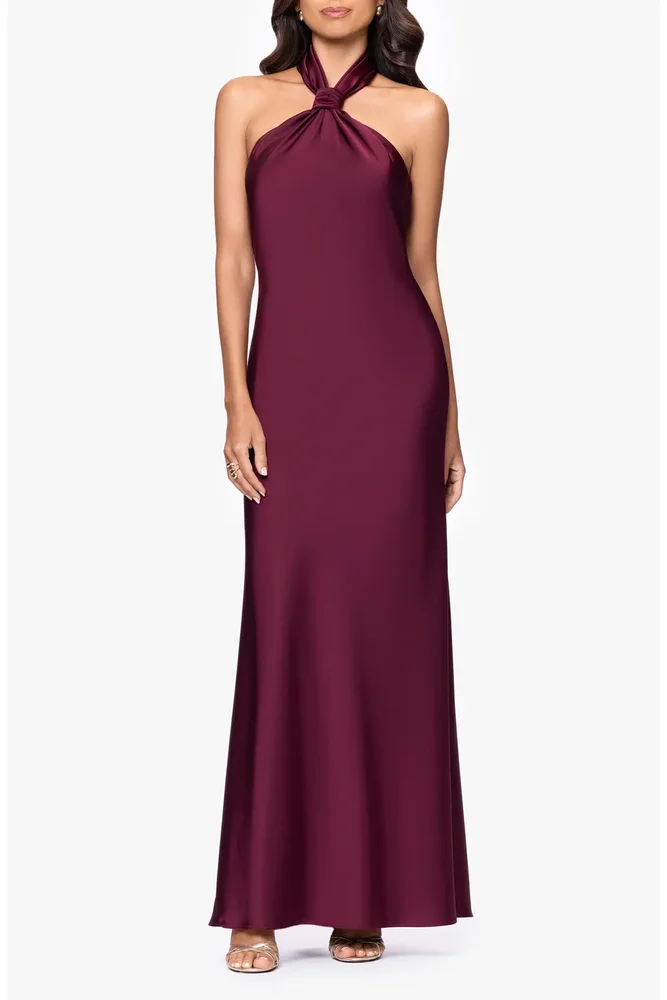Satin Halter Dress