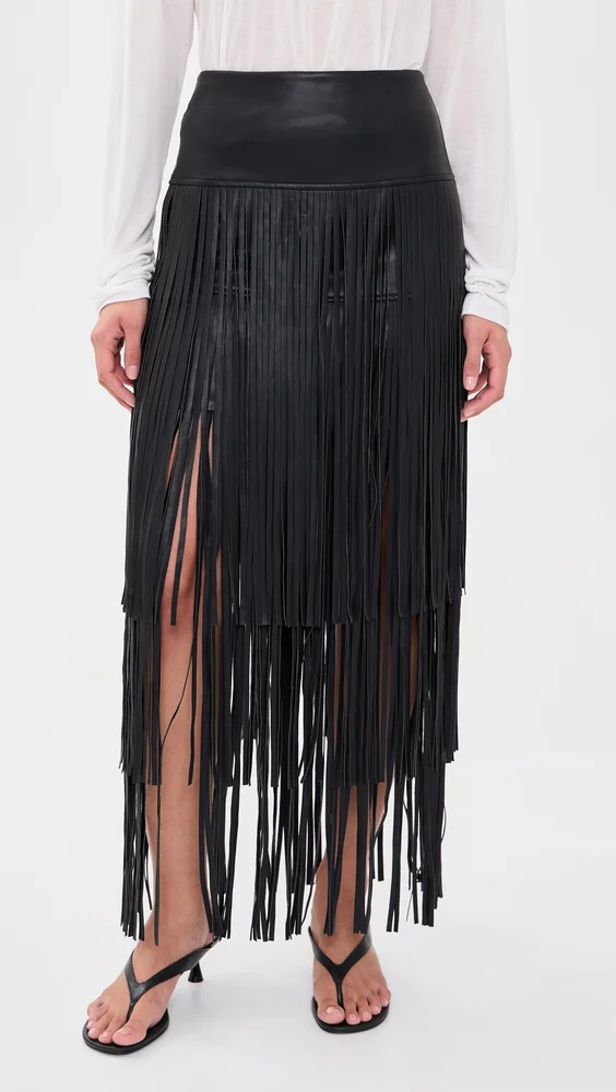 Karoline Maxi Fringe Skirt
