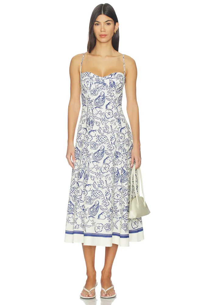 Analise Bustier Midi Dress