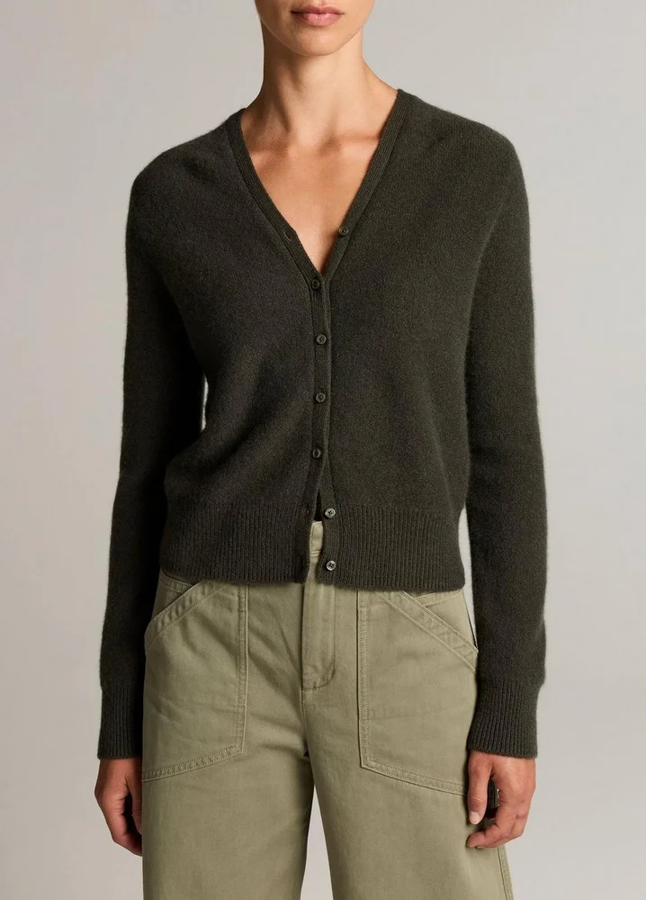 Plush Cashmere V-Neck Cardigan
