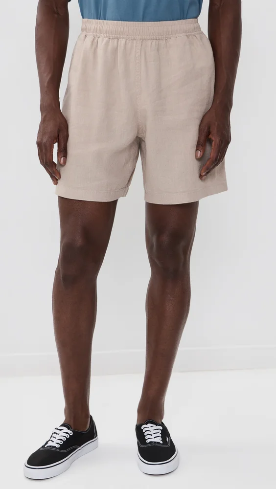 Relaxed Linen Shorts 7"