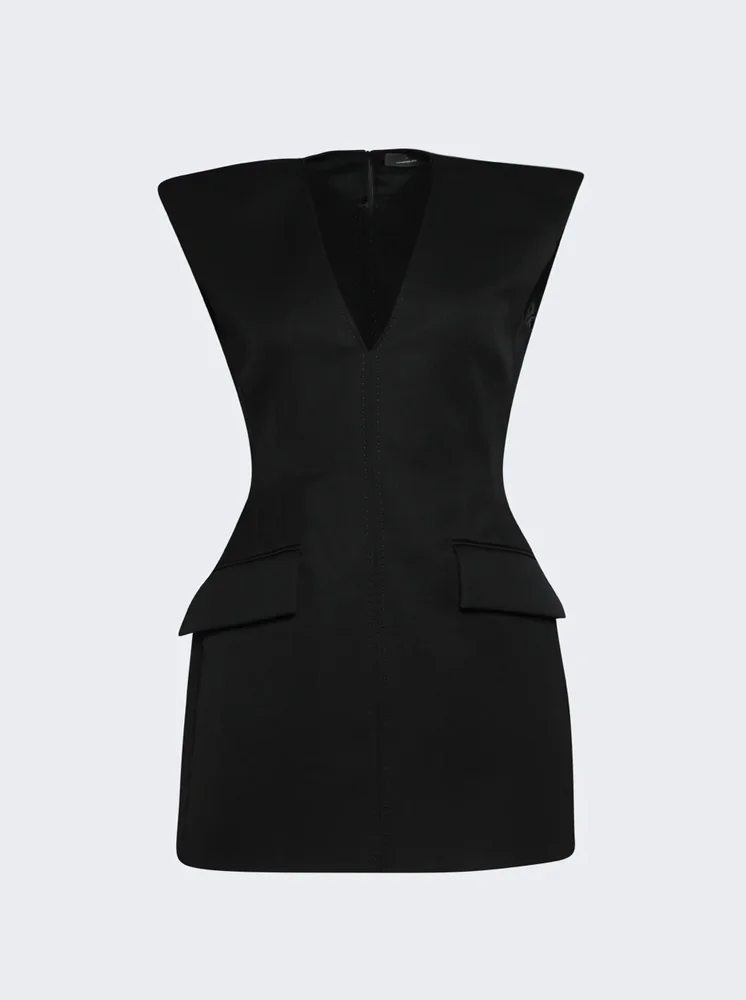 X Rhw Sculpted Mini Dress BLACK