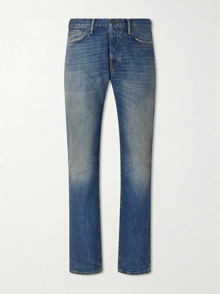 Straight-Leg Cotton Jeans