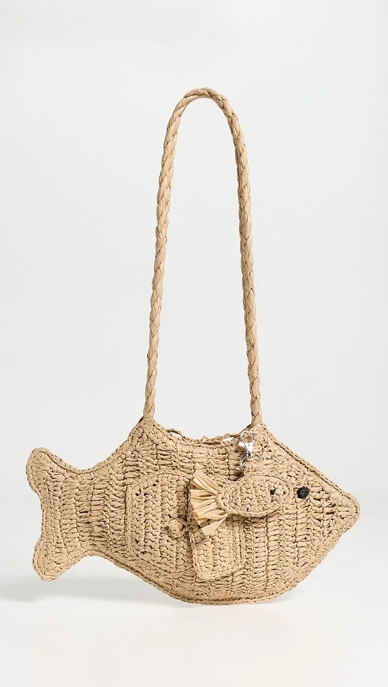 Raffia Fish Bag