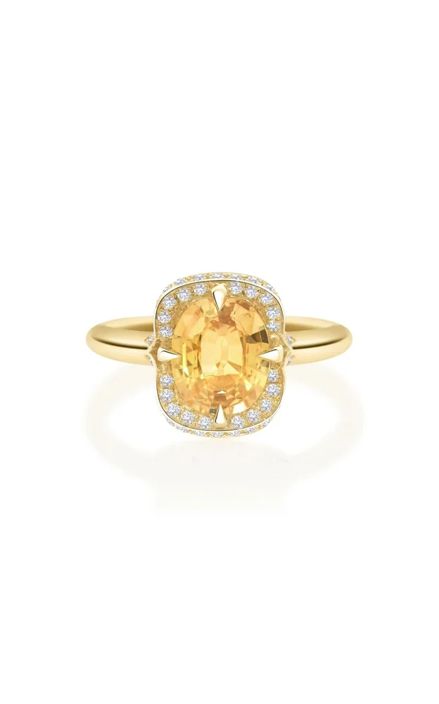 Yellow 18K Yellow Gold Sapphire Aurora Ring
