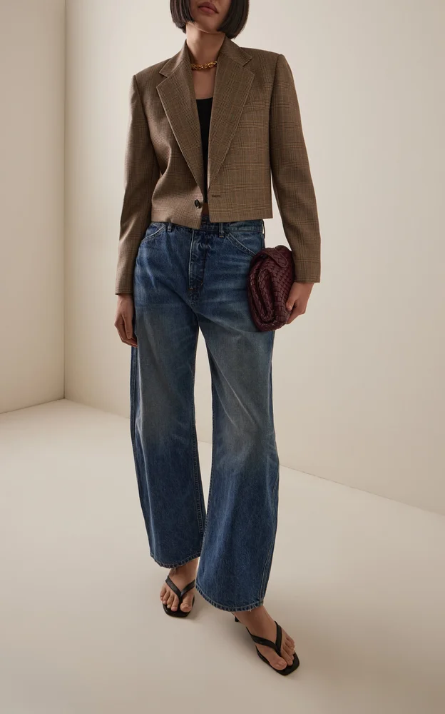 Swan Checked Wool Jacket