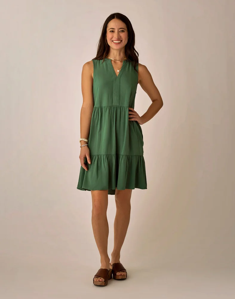 Nellie Dress: Dark Grass