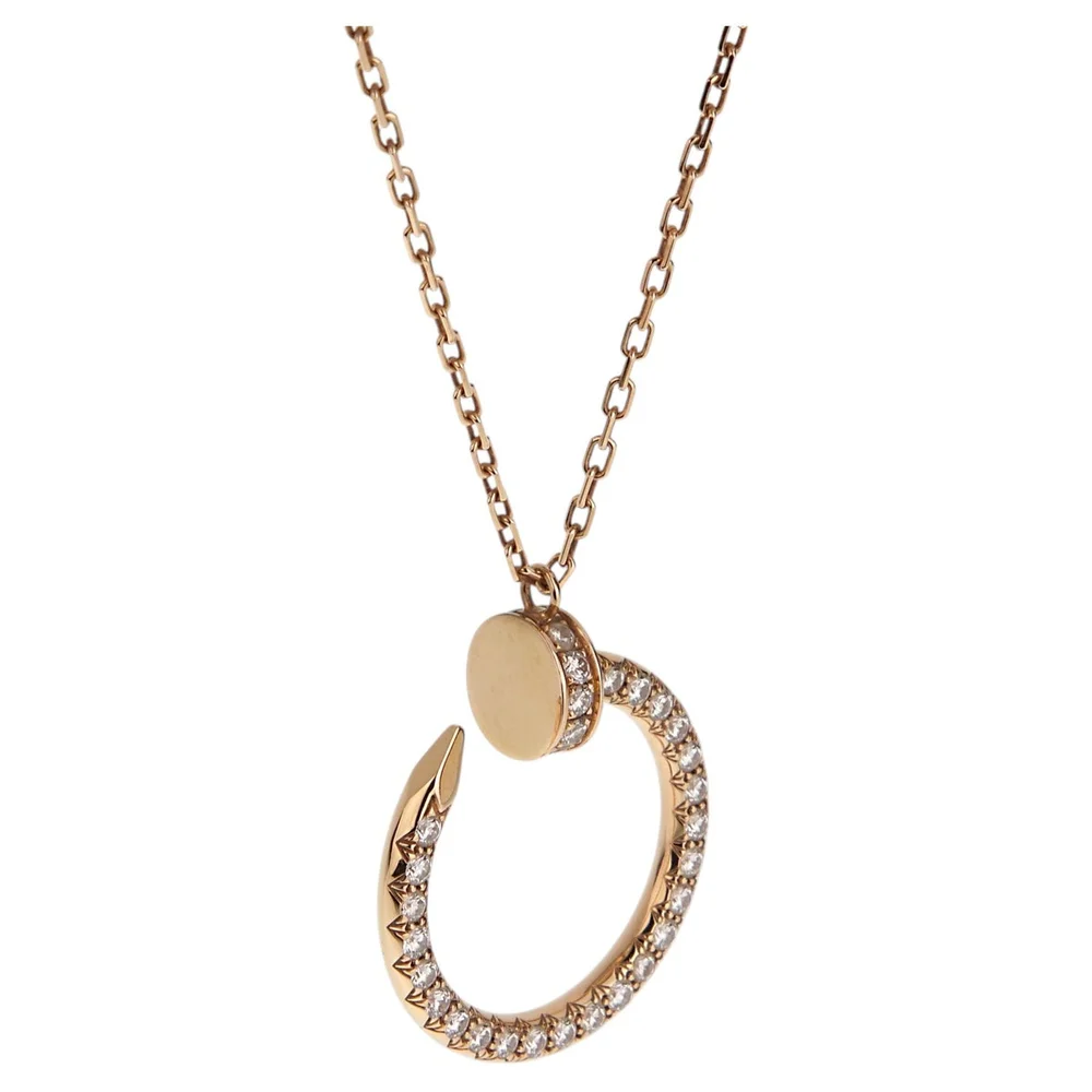 Pre-Owned Juste un Clou Diamond Pendant Necklace, 18K Rose Gold