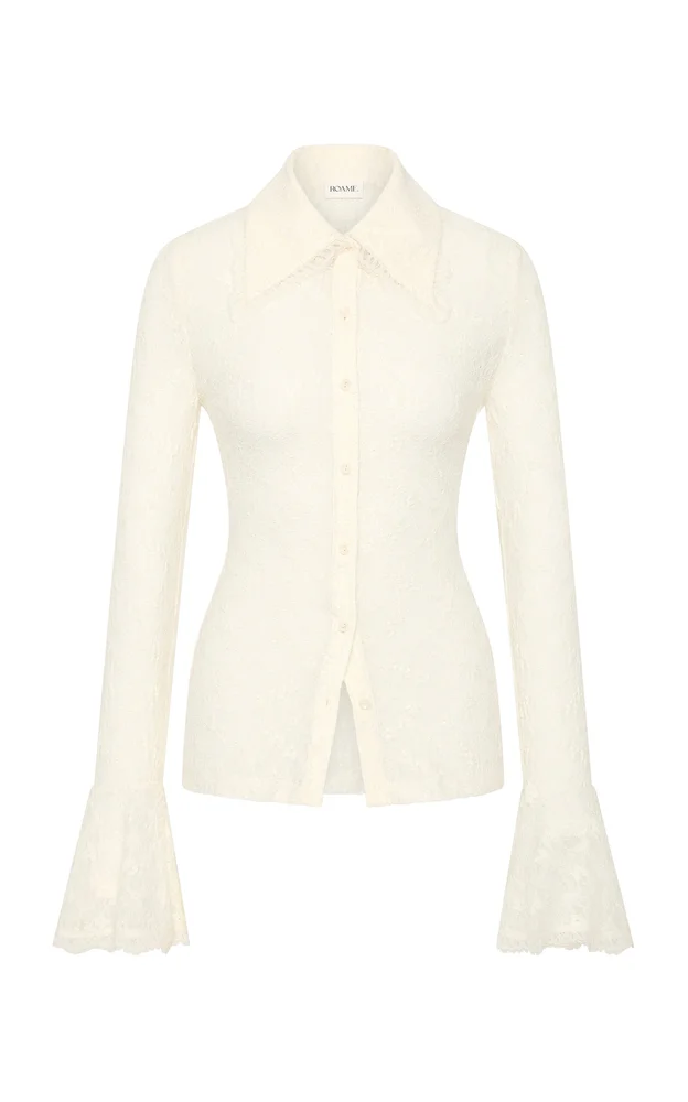 Daisie Lace Button Up Shirt