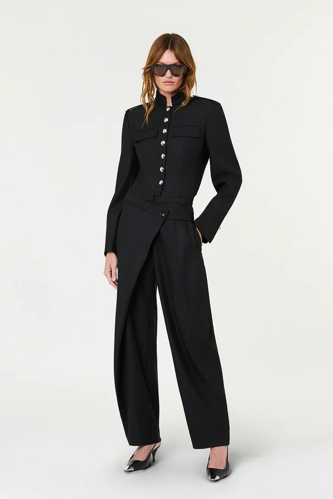 ORLA WRAP PANT - BLACK