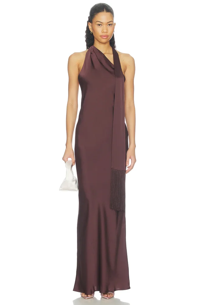 Sonya Maxi Dress With Fringe