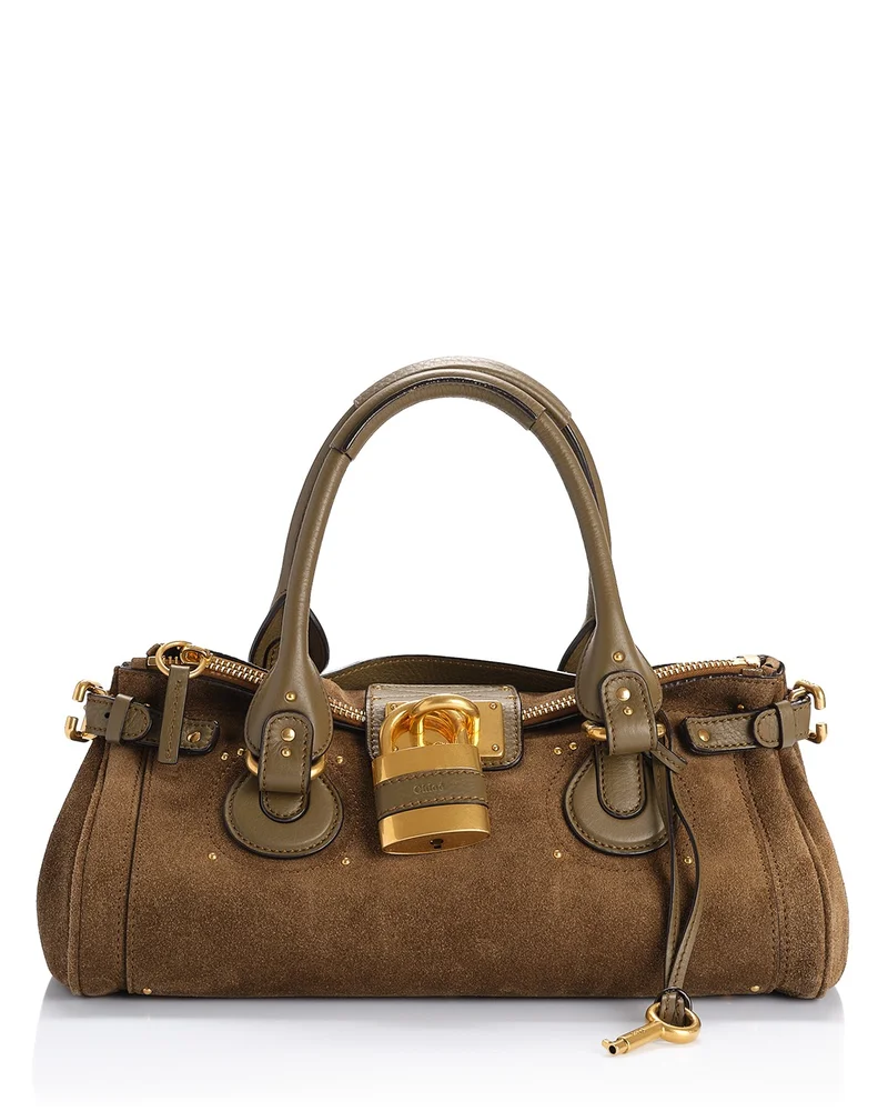 Paddington Shoulder Bag in Suede Calfskin
