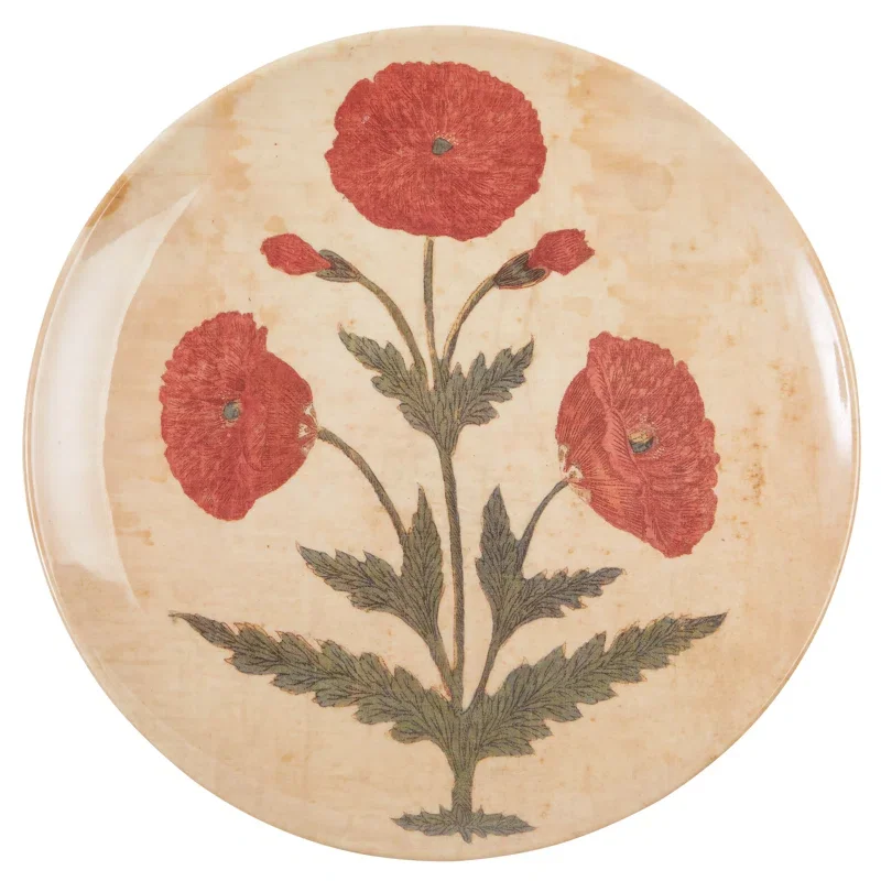 Poppy Plates, Set of 4