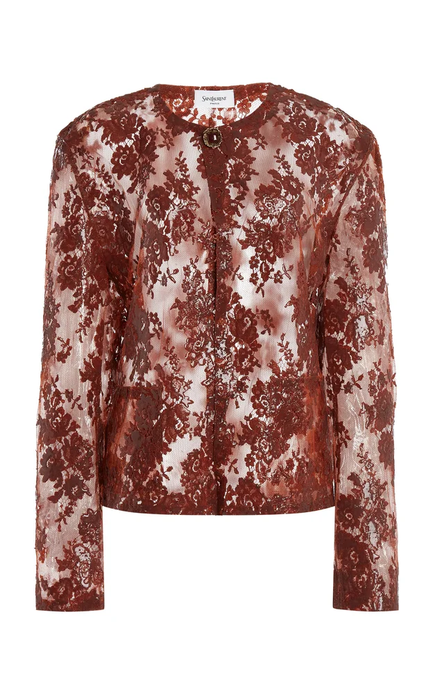 Silicone-Coated Lace Jacket