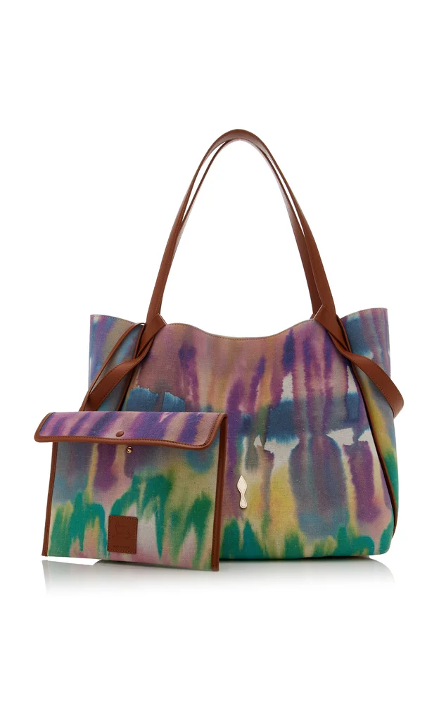 Bettina Large Tie-Dyed Canvas Tote Bag