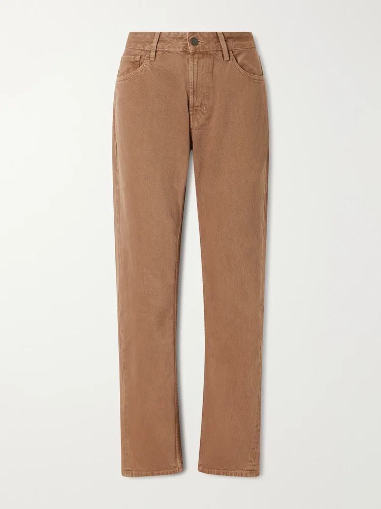 Adina mid-rise straight-leg jeans