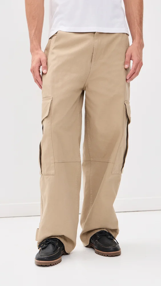 Cargo Baggy Trousers (Beige Mastic)