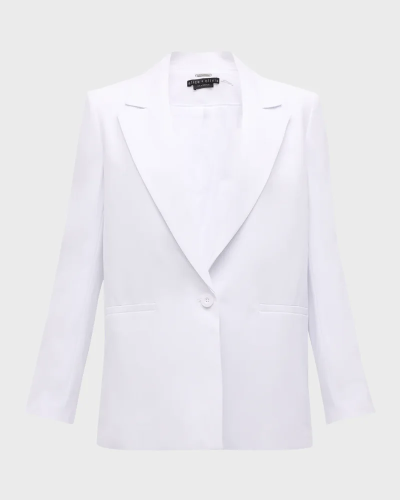 Denny Notch-Collar Boyfriend Blazer