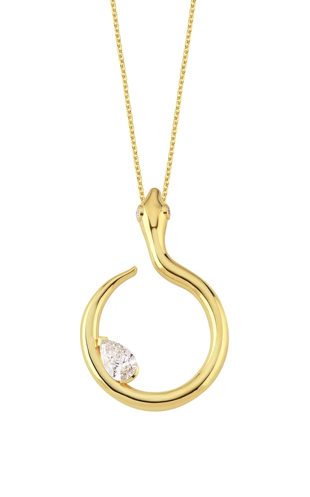 Snake Diamond Necklace