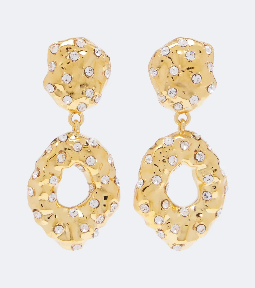 Crystal-embellished Drop Earrings