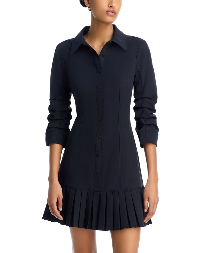 Lucilla Pleat Hem Shirt Dress