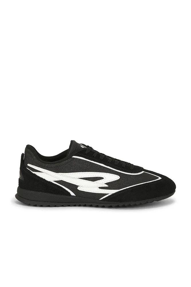 Riviera Sneaker in Black Ivory