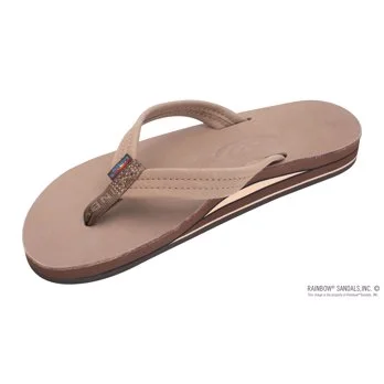Double Layer Arch Support Premier Leather 3/4" Medium Strap
