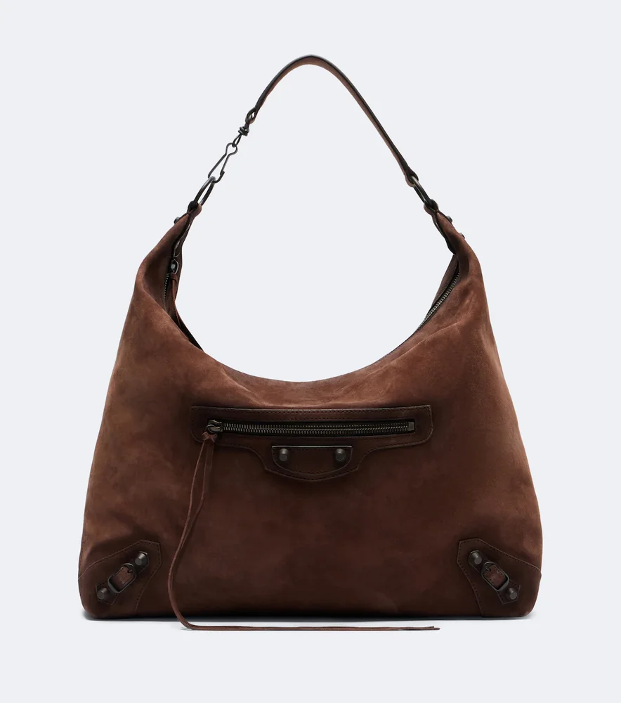 Le City Medium Suede Shoulder Bag
