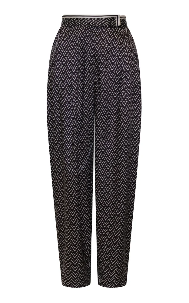 Seguirte Printed Straight-Leg Pants