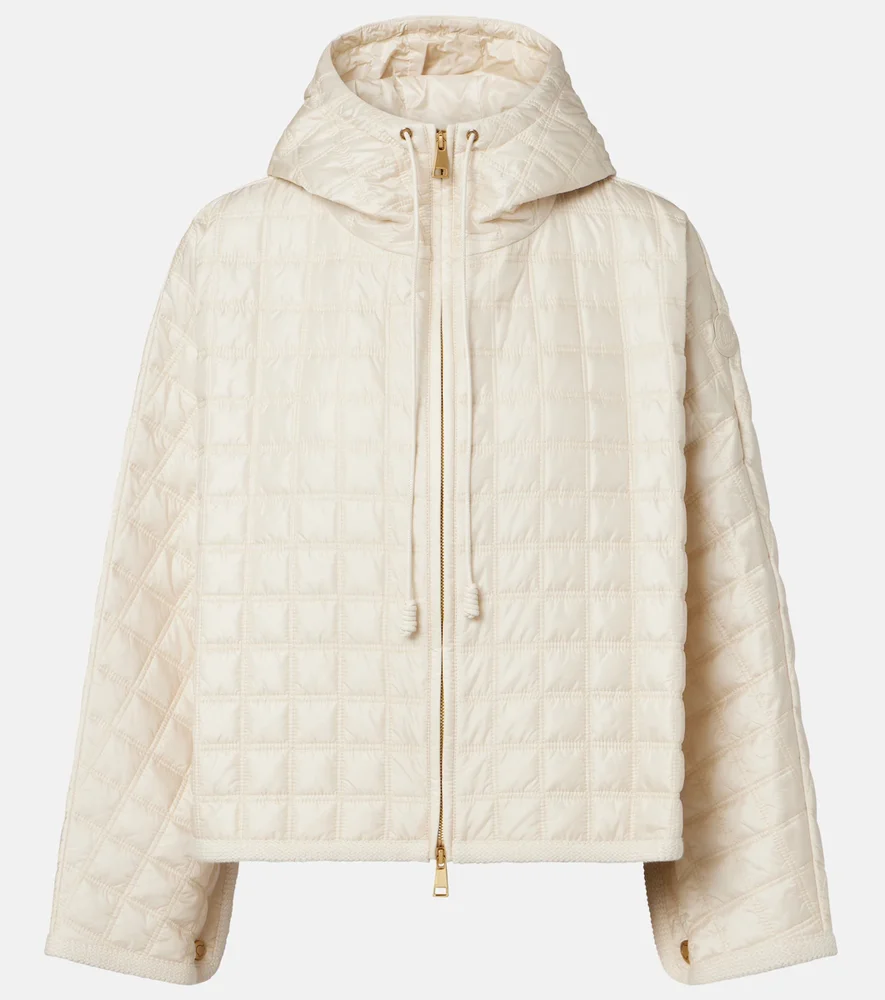 Quilted hooded jacket