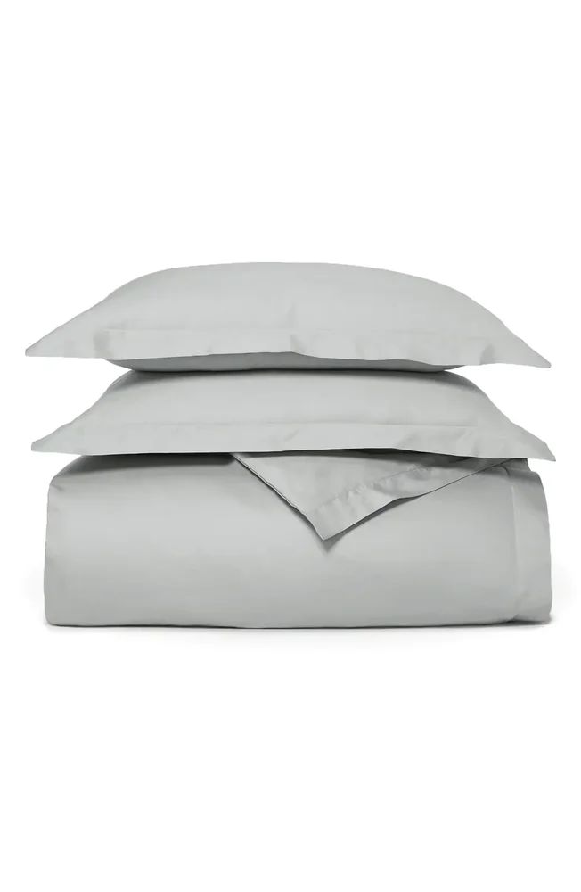 Signature Hemmed Duvet Set in Shore
