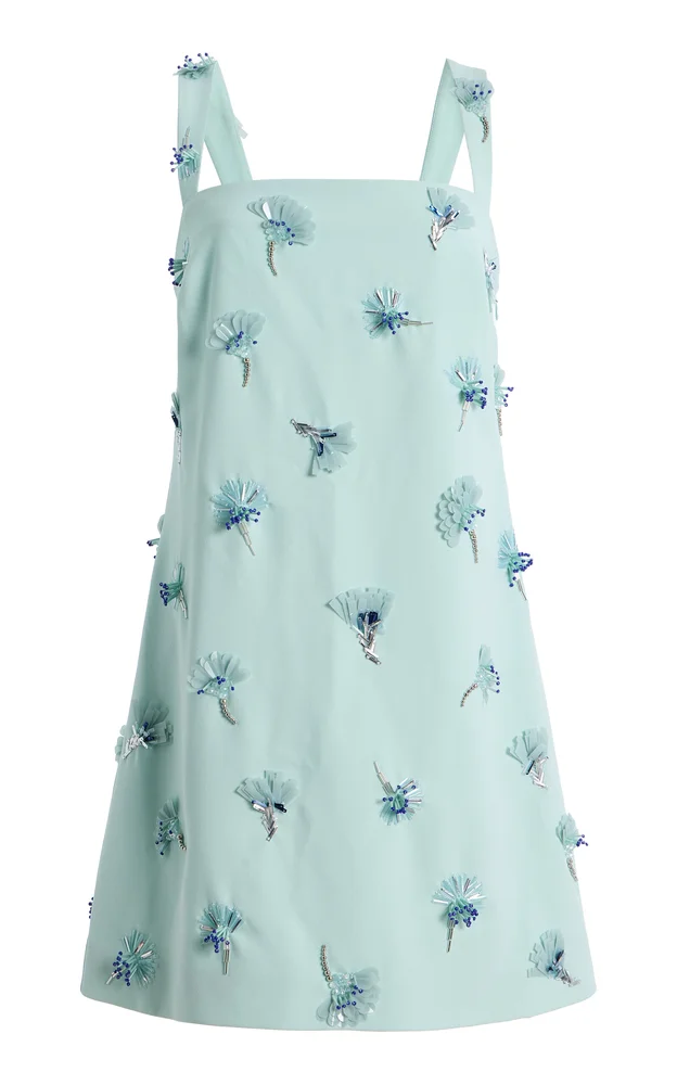 Ella Embellished Crepe Mini Dress