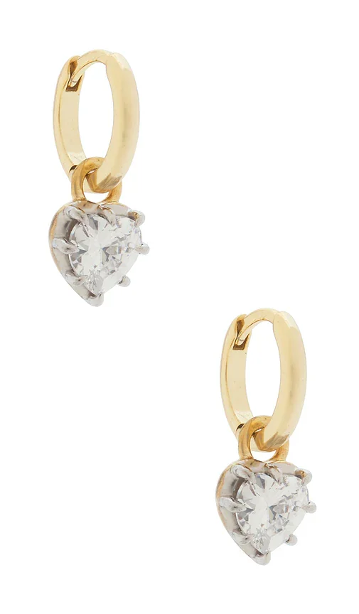 Heart Georgian Cut Earring