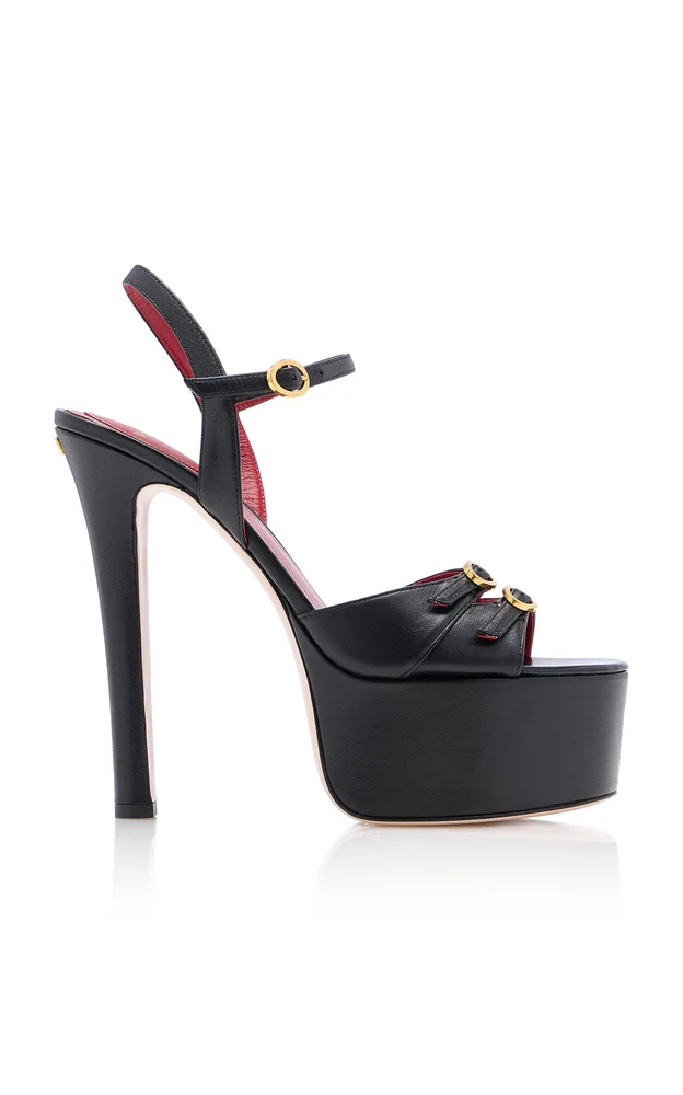 Crasher Leather Platform Sandals
