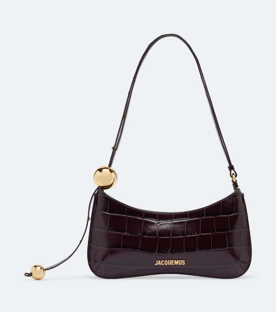 Bisou Perle Small leather shoulder bag