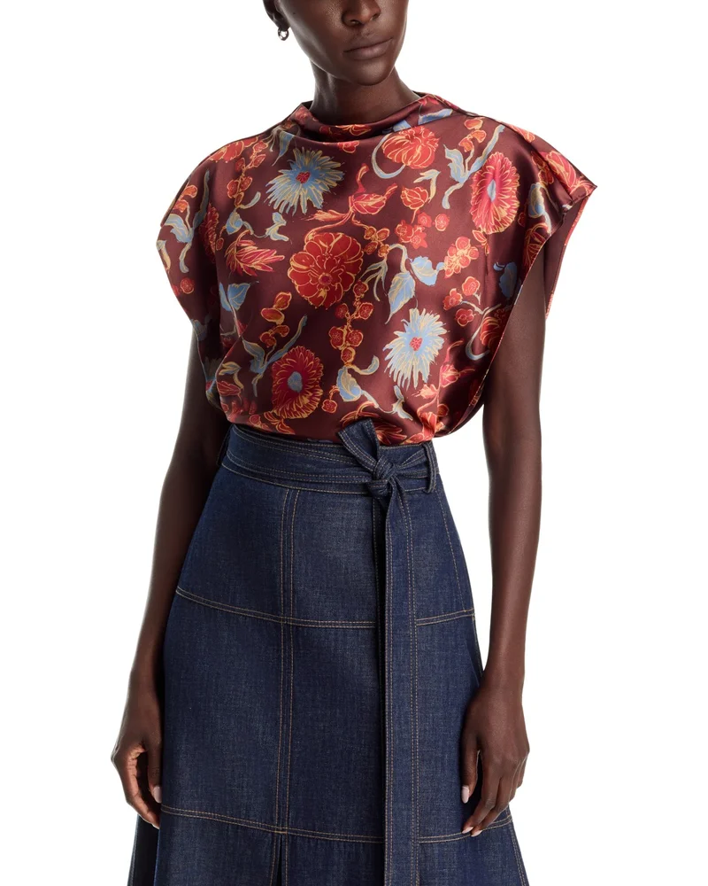 Adrien Mock Neck Top