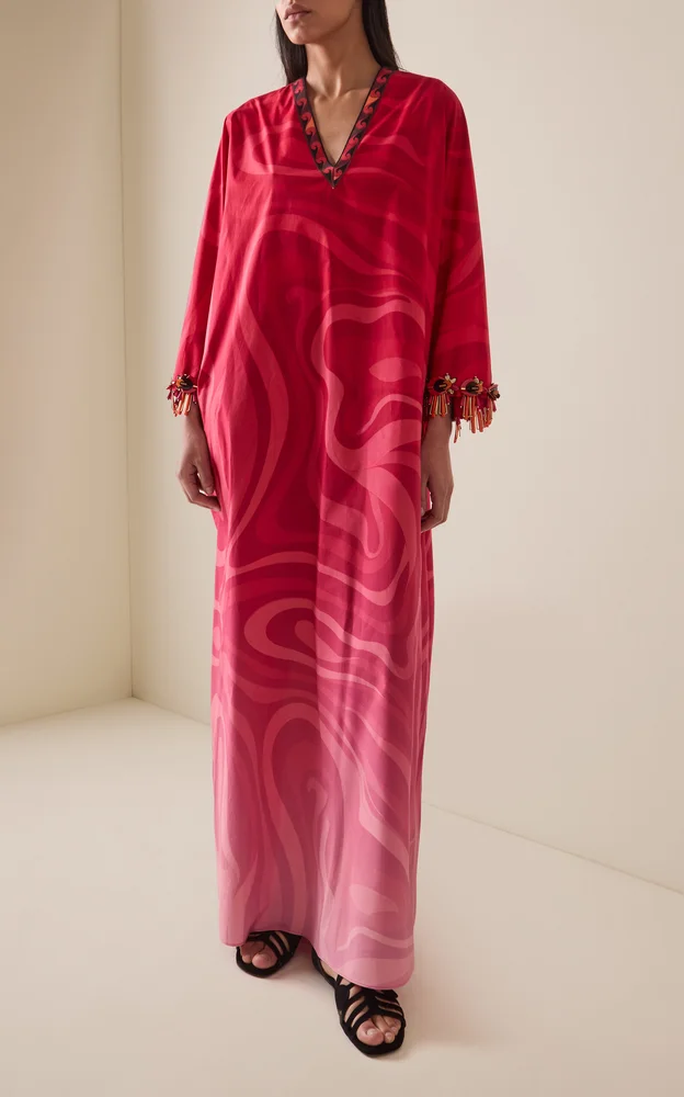 Exclusive La Isla Embroidered Kaftan Maxi Dress