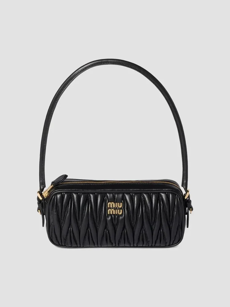 Matelassé Nappa Leather Pouch